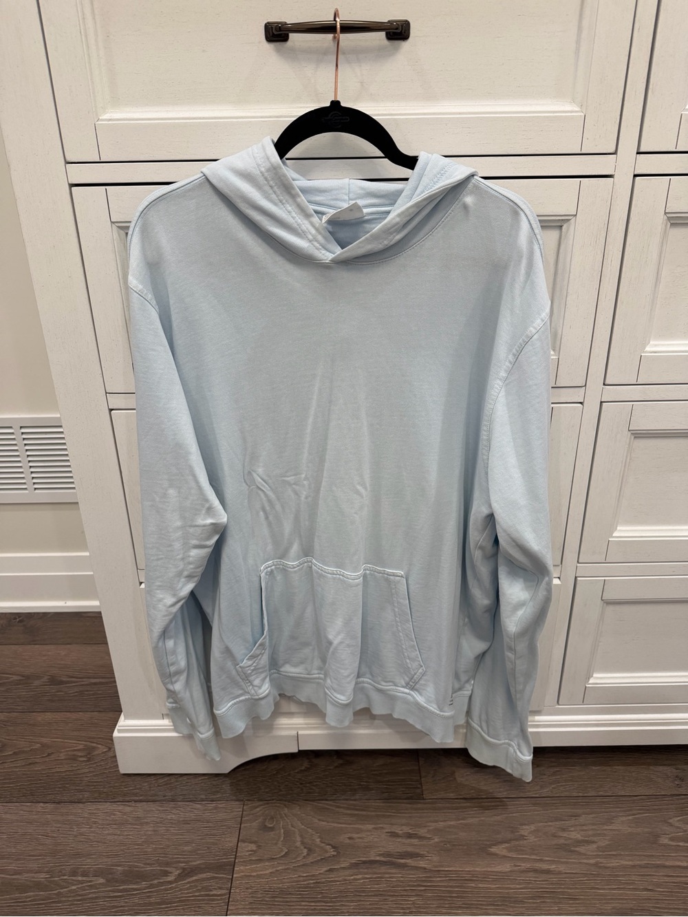 Onia Light Blue Crewneck Hooded Sweatshirt